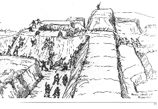 Massive Earthworks were hard to Attack!