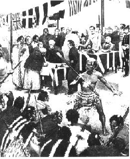 Treaty signing at Waitangi